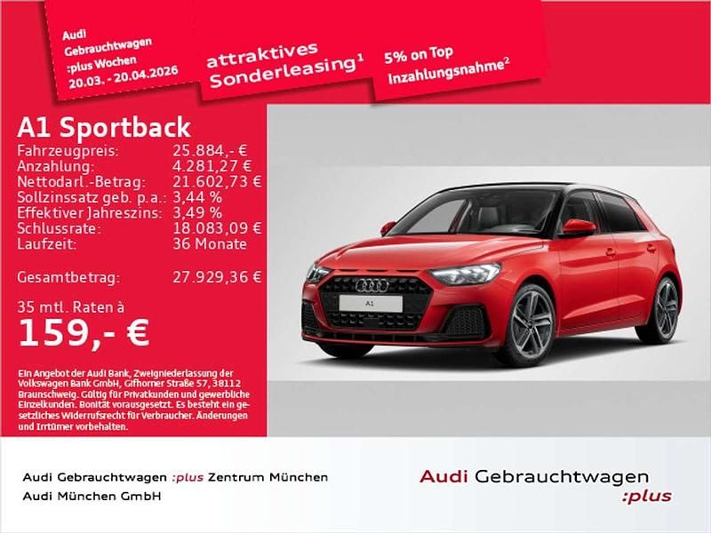 Gebraucht Audi A1 Advanced 116 PS (85 kW) 2025 Progressivrot metallic/mythoss Limousine