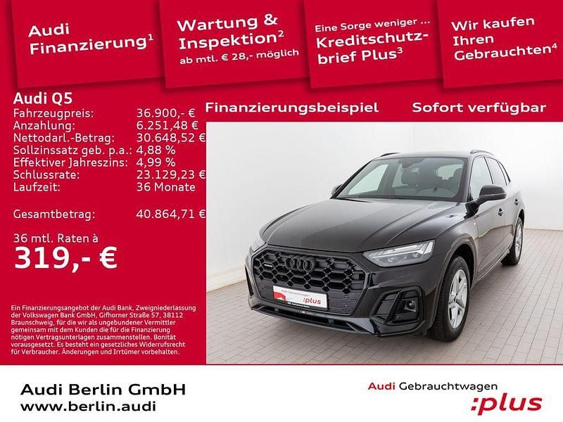 Mythosschwarz metallic Gebraucht 2022 Audi Q5 Ambiente SUV | 36.900 € (Superpreis) - Bild 1/3