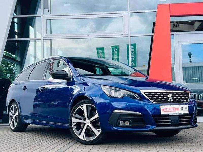 Blau Gebraucht 2019 Peugeot 308 GT-line Kombi | 17.690 € (Fairer Preis) - Bild 1/4