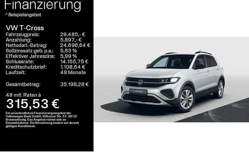 Grau Gebraucht 2025 VW T-Cross SUV | 29.485 € (Teuer) - Bild 1/4