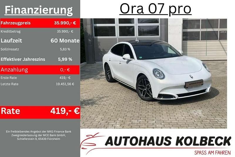 9f snow white Gebraucht 2024 Ora 07 Limousine | 32.490 € (Fairer Preis) - Bild 1/4