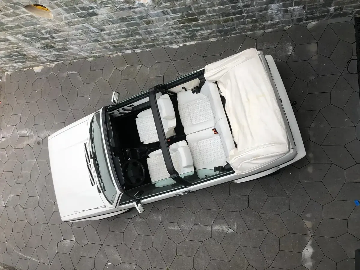Gebraucht VW Golf Cabriolet 95 PS (69 kW) 1989 Weiß Cabrio