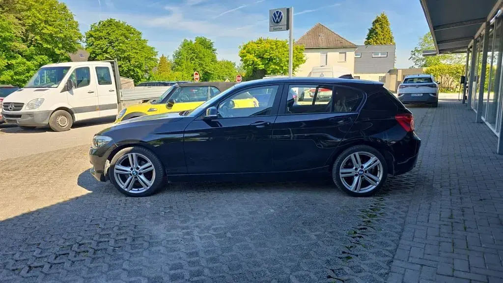 Gebraucht BMW 116 M Sport 109 PS (80 kW) 2017 Schwarz ii/bonnet fluid black Kleinwagen