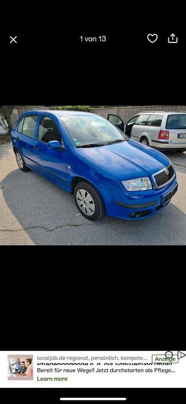 Blau Gebraucht 2006 Skoda Fabia Kleinwagen | 2.199 € (Teuer) - Bild 1/4