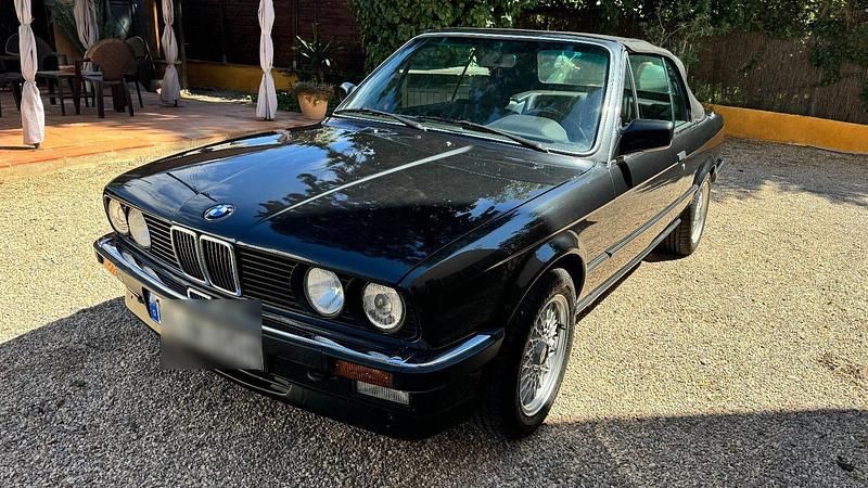 Schwarz Gebraucht 1986 BMW 325 Sport Line Cabrio | 24.990 € - Bild 1/4