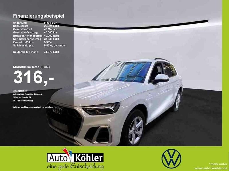 Gebraucht Audi Q5 S-Line 204 PS (150 kW) 2023 Gletscherweiß SUV