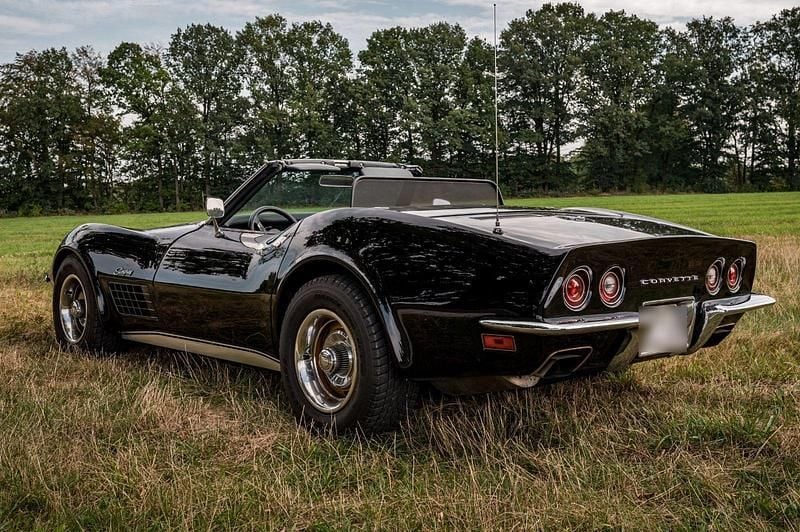 Second-hand Corvette C3 197 CP (144 kW) 1971 Negru Cabrio