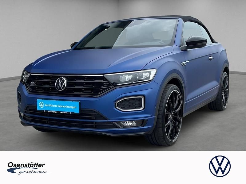 Blau Gebraucht 2021 VW T-Roc Cabriolet R-line Edition Cabrio | 23.980 € (Guter Preis) - Bild 1/4