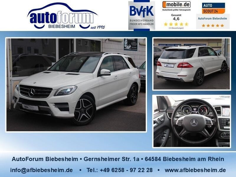 Calcitweiss unilack Gebraucht 2012 Mercedes ML350 AMG SUV | 24.999 € (Fairer Preis) - Bild 1/4