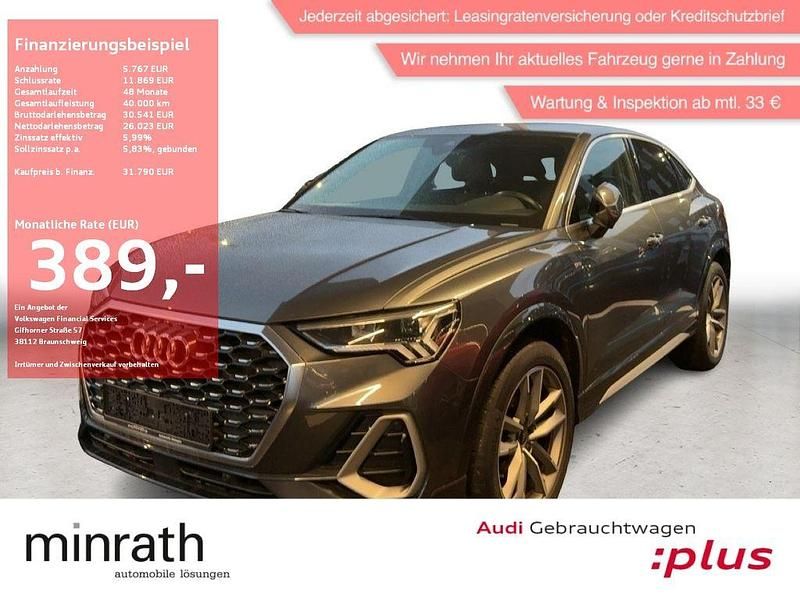Grau Gebraucht 2022 Audi Q3 Sportback S-Line SUV | 31.790 € (Fairer Preis) - Bild 1/4