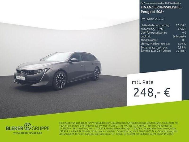 Platiniumgrau (metallic) Gebraucht 2022 Peugeot 508 GT Kombi | 21.380 € (Fairer Preis) - Bild 1/3