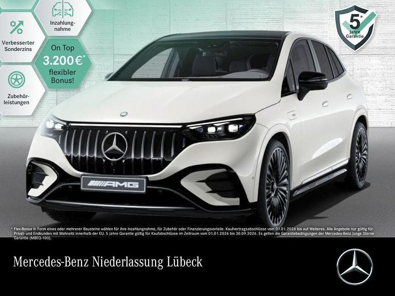 Weiß Gebraucht 2024 Mercedes EQE AMG 53 Night SUV | 88.950 € (Guter Preis) - Bild 1/4