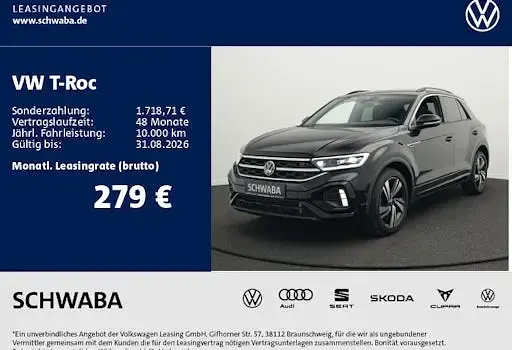 Gebraucht VW T-Roc R-line 150 PS (110 kW) 2023 Schwarz SUV
