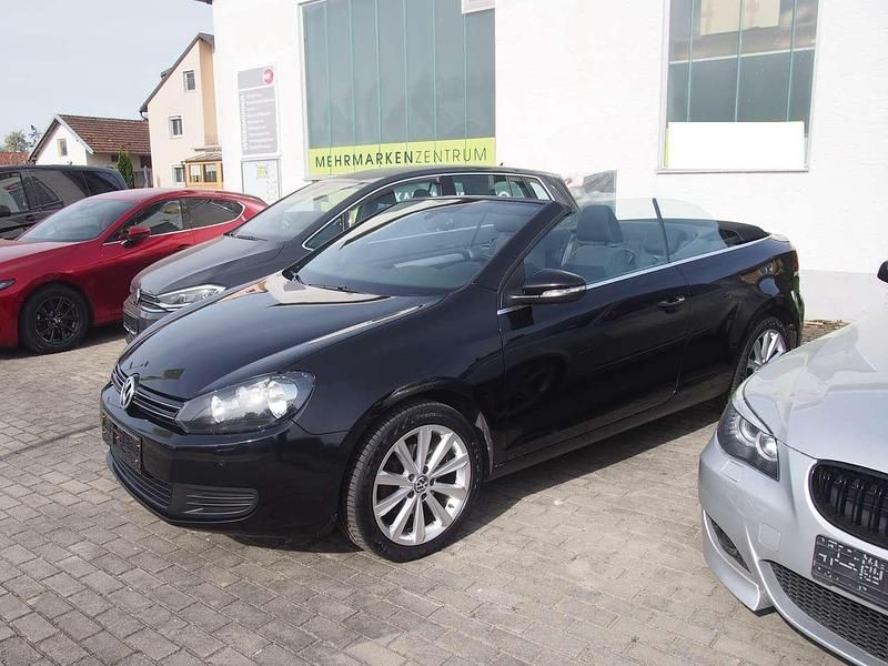 Deep black perleffekt (metallic) Gebraucht 2012 VW Golf Cabriolet Cabrio | 6.750 € (Guter Preis) - Bild 1/4