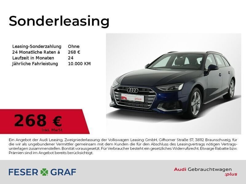 Navarrablau metallic Gebraucht 2024 Audi A4 Ambiente Kombi | 32.446 € (Guter Preis) - Bild 1/1