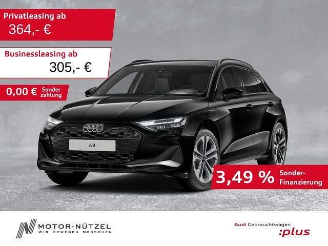 Mythosschwarz metallic Gebraucht 2025 Audi A3 Advanced Limousine | 40.930 € (Etwas zu teuer) - Bild 1/4