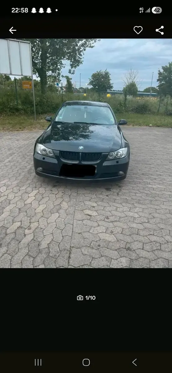 Gebraucht BMW 320 150 PS (110 kW) 2007 Schwarz Kombi