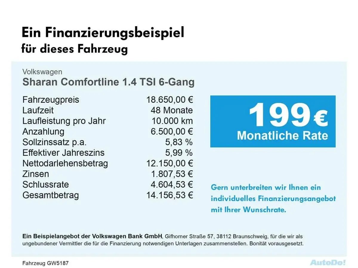 Gebraucht VW Sharan Comfortline 150 PS (110 kW) 2018 Schwarz Van / Kleinbus
