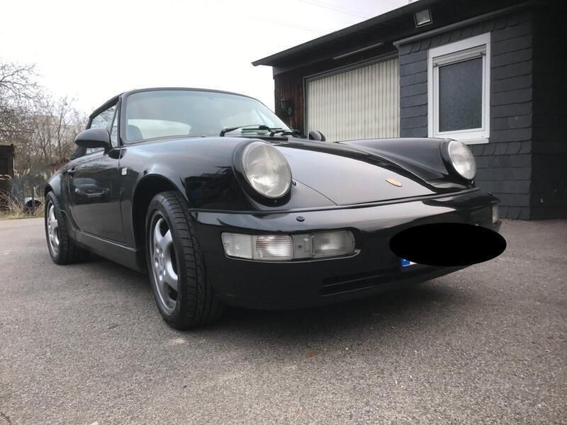 Schwarz Gebraucht 1991 Porsche 911 Carrera Cabriolet Cabrio | 55.000 € - Bild 1/4