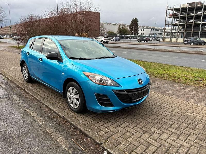 Gebraucht Mazda 3 Prime-Line 105 PS (77 kW) 2010 Arktosblau metallic Kleinwagen