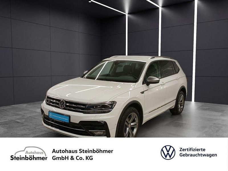 Pure white (weiß) Gebraucht 2021 VW Tiguan Allspace Highline SUV | 30.925 € (Etwas zu teuer) - Bild 1/4