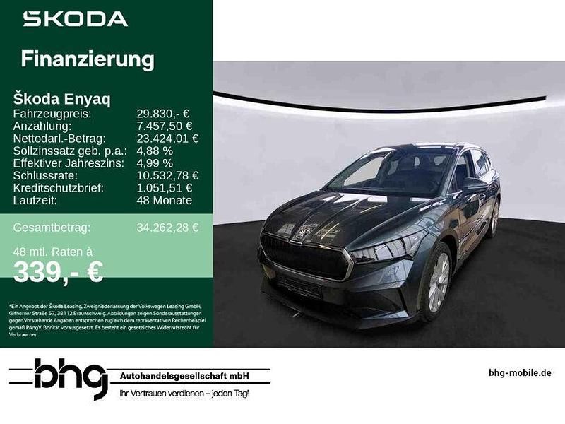 Quarzgrau metallic Gebraucht 2021 Skoda Enyaq iV SUV | 29.830 € (Guter Preis) - Bild 1/4