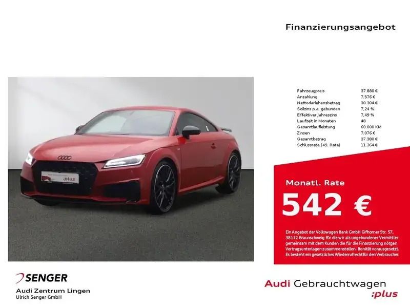 Rot Gebraucht 2022 Audi TT S-Line Coupé | 35.880 € - Bild 1/1