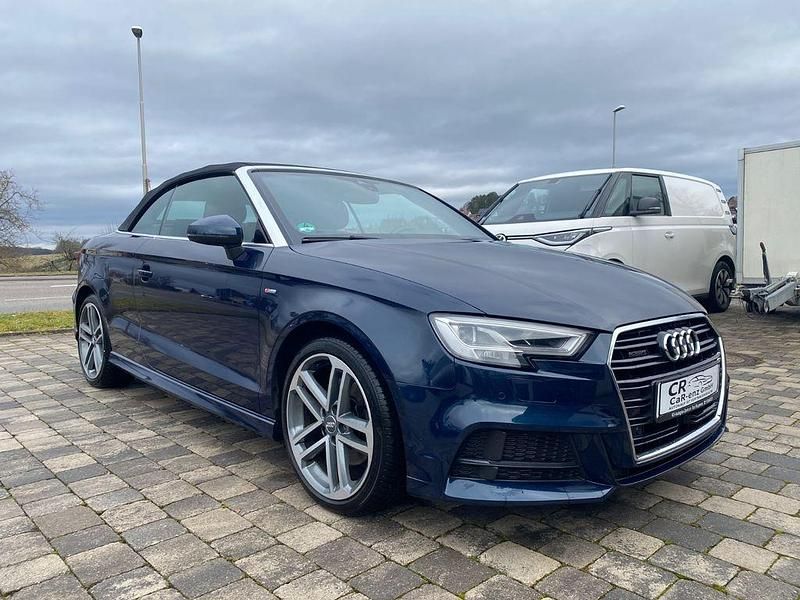 Blau Gebraucht 2017 Audi A3 Cabriolet S-Line Cabrio | 21.990 € (Fairer Preis) - Bild 1/4
