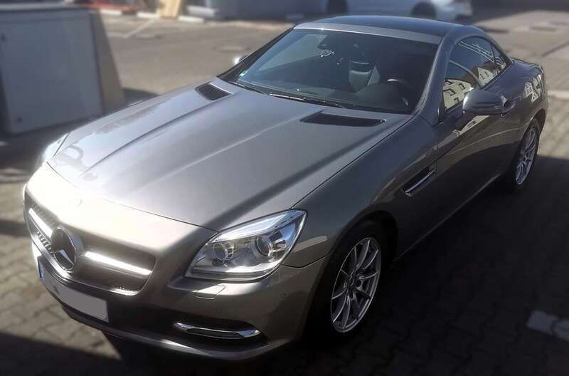 Silber Gebraucht 2014 Mercedes SLK200 Cabrio | 19.500 € (Guter Preis) - Bild 1/4