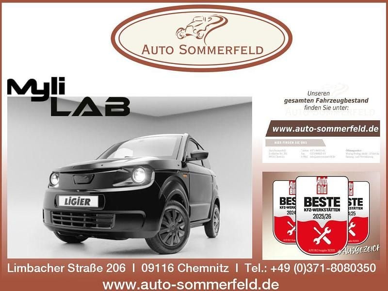 Neu Ligier Myli 2025 Schwarz Kleinwagen