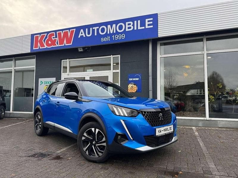 Vertigo blau perlmutt Gebraucht 2020 Peugeot 2008 GT-line SUV | 18.990 € (Fairer Preis) - Bild 1/4