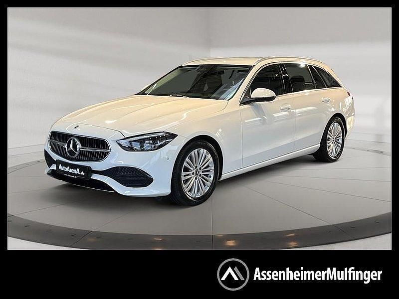 Unilack polarweiss Gebraucht 2024 Mercedes C200 Avantgarde Kombi | 35.388 € (Superpreis) - Bild 1/4