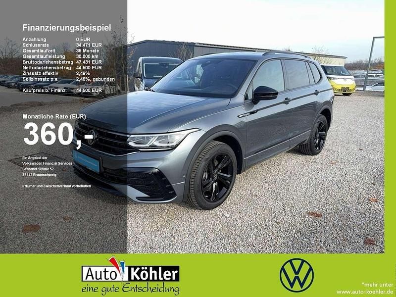 Platinum grey / grautitanschwarz Gebraucht 2024 VW Tiguan Allspace R-line SUV | 43.750 € (Fairer Preis) - Bild 1/3