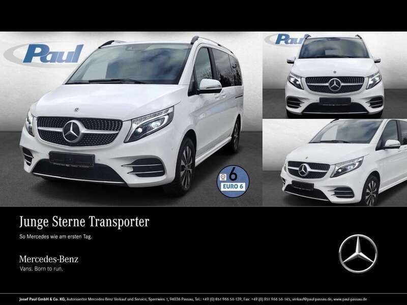 Weiss bergkristallweiß metalli Gebraucht 2020 Mercedes V250 AMG Van / Kleinbus | 47.690 € (Fairer Preis) - Bild 1/4