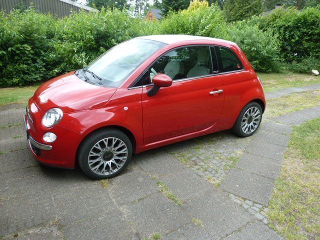 Rot Gebraucht 2014 Fiat 500C Lounge Cabrio | 5.555 € (Superpreis) - Bild 1/4