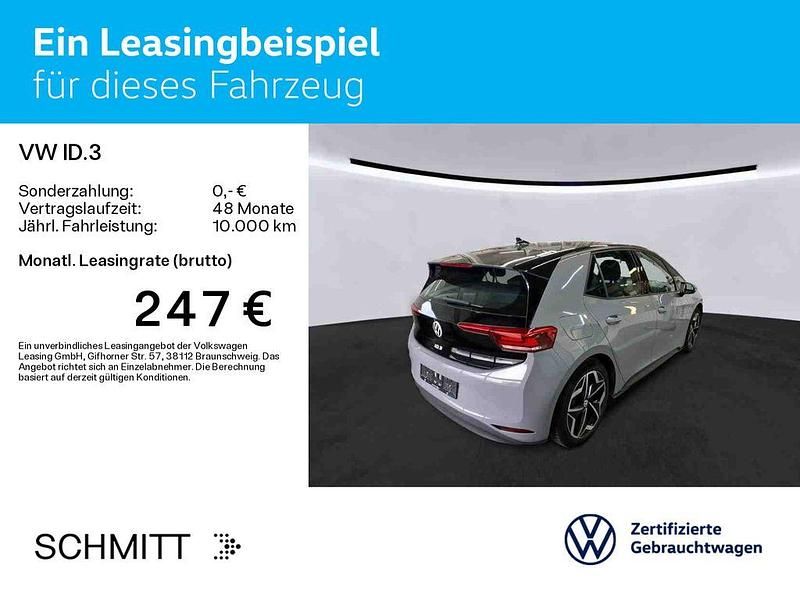 Gebraucht VW ID.3 Pro Performance 150 kW (204 PS) 2022 Mondsteingrau schwarz Kleinwagen