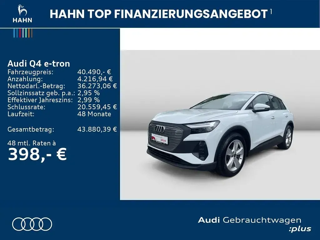 Gebraucht Audi Q4 e-tron Ambiente 210 kW (286 PS) 2025 Gletscherweiß metallic SUV
