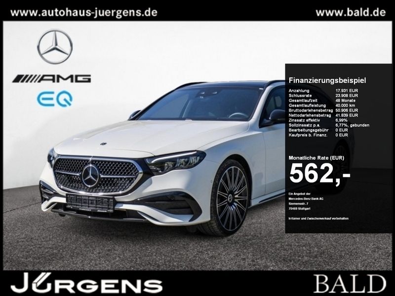 Unilack polarweiss Gebraucht 2024 Mercedes E220 AMG Kombi | 59.490 € (Teuer) - Bild 1/4