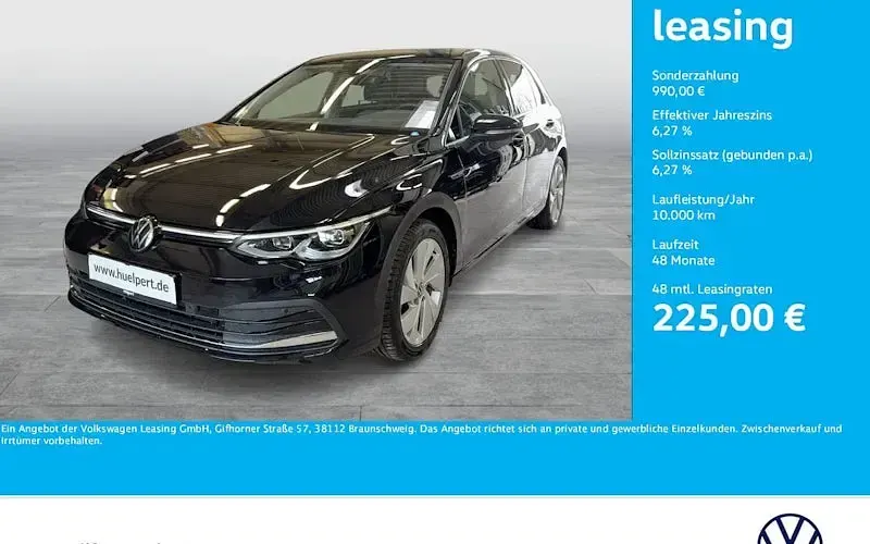Gebraucht VW Golf VIII Style 150 PS (110 kW) 2023 Schwarz Limousine