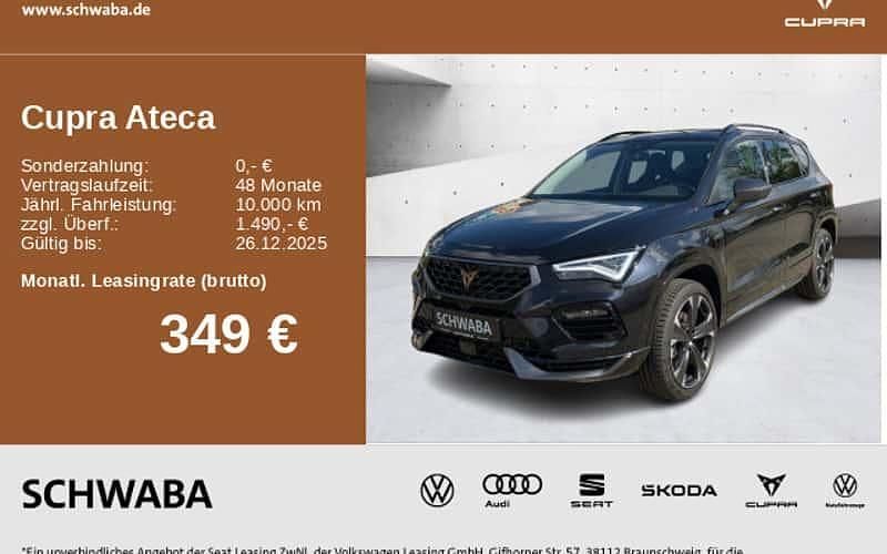 Schwarz Neu 2025 Cupra Ateca SUV | 40.390 € (Etwas zu teuer) - Bild 1/4