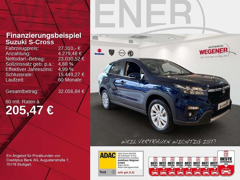 Neu Suzuki SX4 S-Cross Comfort 102 PS (75 kW) 2025 Sphere blue pearl metallic SUV