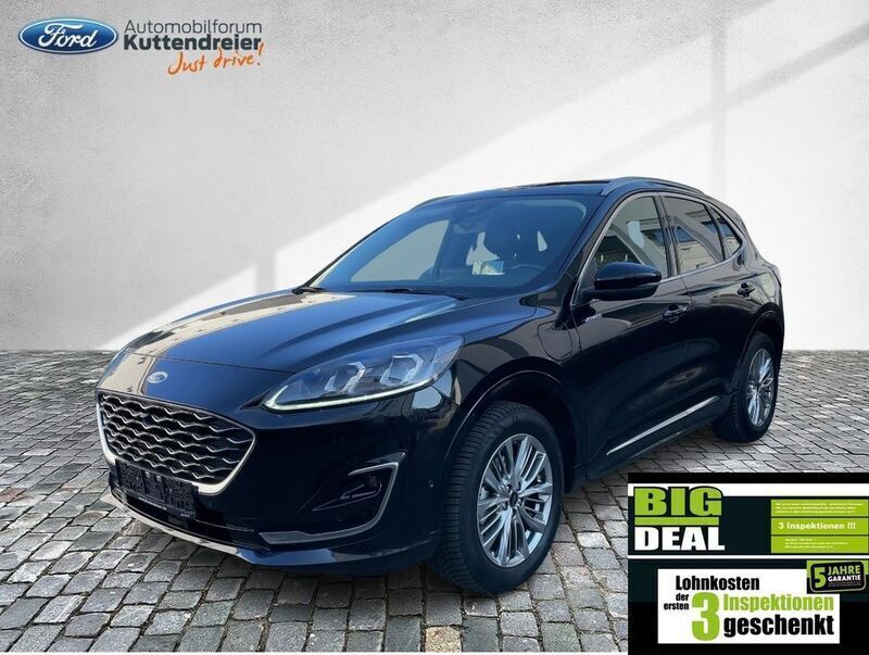 Obsidianschwarz metallic Gebraucht 2022 Ford Kuga Vignale SUV | 26.880 € (Guter Preis) - Bild 1/2