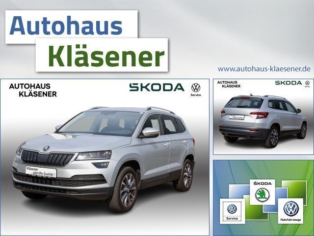Brilliantsilber metallic (metallic) Gebraucht 2020 Skoda Karoq Drive SUV | 20.470 € (Fairer Preis) - Bild 1/3