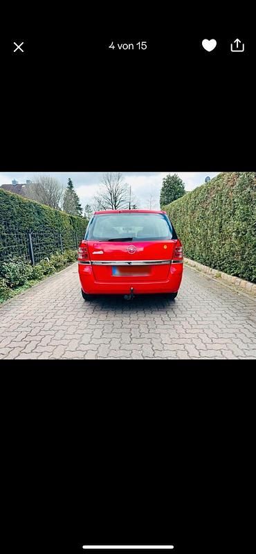 Gebraucht Opel Zafira 125 PS (91 kW) 2008 Rot Van / Kleinbus