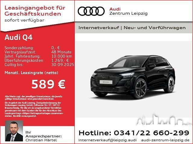 Schwarz Neu 2025 Audi Q4 e-tron S-Line SUV | 69.590 € (Teuer) - Bild 1/2