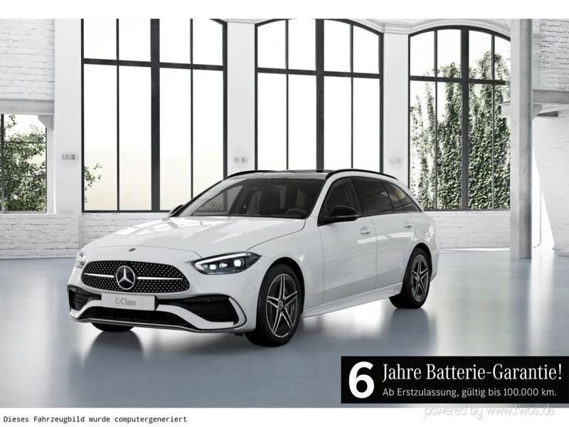 Unilack polarweiß Gebraucht 2024 Mercedes C300e Night Kombi | 42.900 € (Superpreis) - Bild 1/4