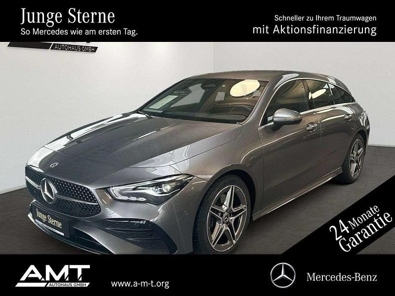 Lack mountaingrau Gebraucht 2024 Mercedes CLA200 AMG line Kombi | 32.800 € (Fairer Preis) - Bild 1/4