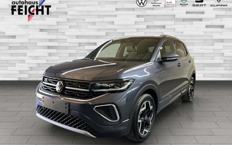 Grau Neu 2025 VW T-Cross R-line SUV | 39.940 € - Bild 1/4