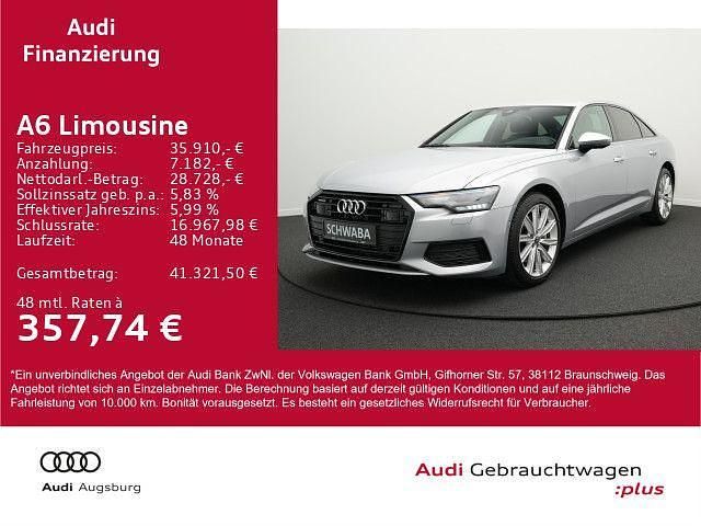 Florettsilber metallic Gebraucht 2022 Audi A6 Design Limousine | 35.910 € (Guter Preis) - Bild 1/4