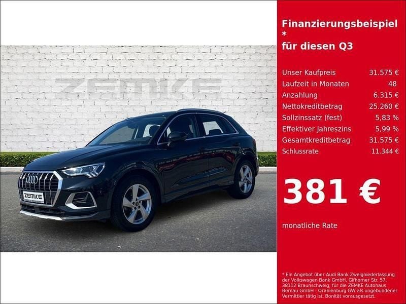 Schwarz Gebraucht 2020 Audi Q3 Advanced SUV | 31.575 € (Fairer Preis) - Bild 1/2